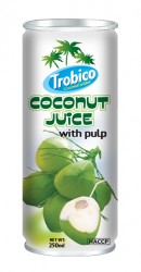 Trobico Coconut juice with pulp alu can 250ml